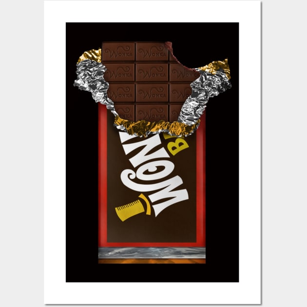 wonka chocolate bar Wall Art by Dezigner007